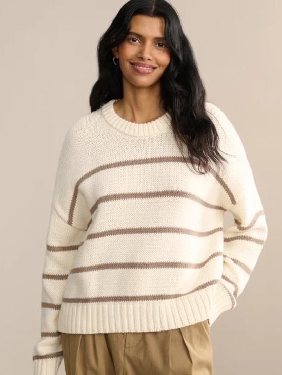 Jenni Kayne Sweaters - Jenni Kayne - Chloe Crewneck Cotton Sweater - Small